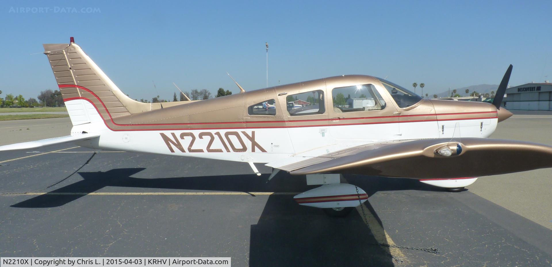 N2210X, 1979 Piper PA-28-161 C/N 28-7916351, A transient 1979 Piper 28 sitting on the transient ramp at Reid-Hillview.