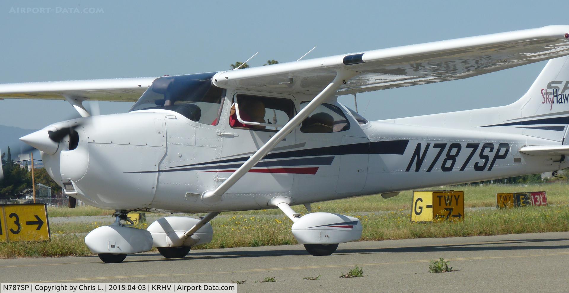 N787SP, 2001 Cessna 172S C/N 172S8714, A local 2001 Cessna 172S owned by TradeWinds taxing out for departure.