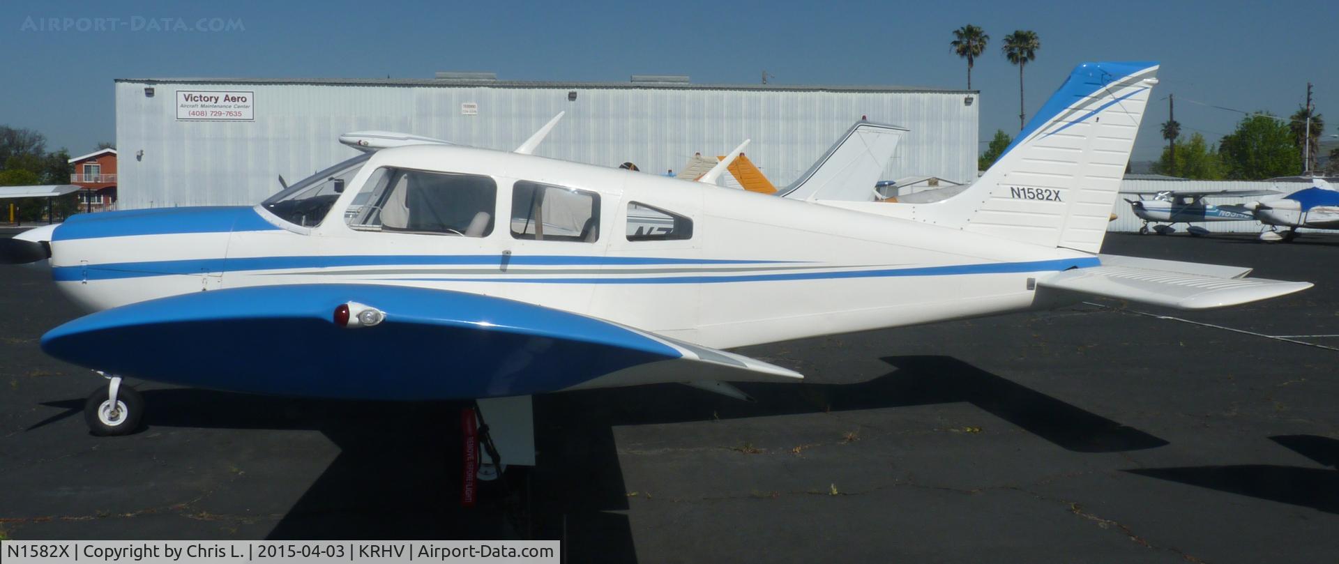 N1582X, 1975 Piper PA-28R-200 Cherokee Arrow C/N 28R-7535340, A local 1975 Piper 28 sitting next to the Victory Aero hangar.