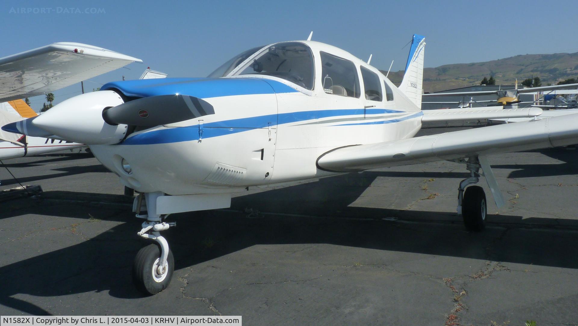 N1582X, 1975 Piper PA-28R-200 Cherokee Arrow C/N 28R-7535340, A local 1975 Piper 28 sitting next to the Victory Aero hangar.