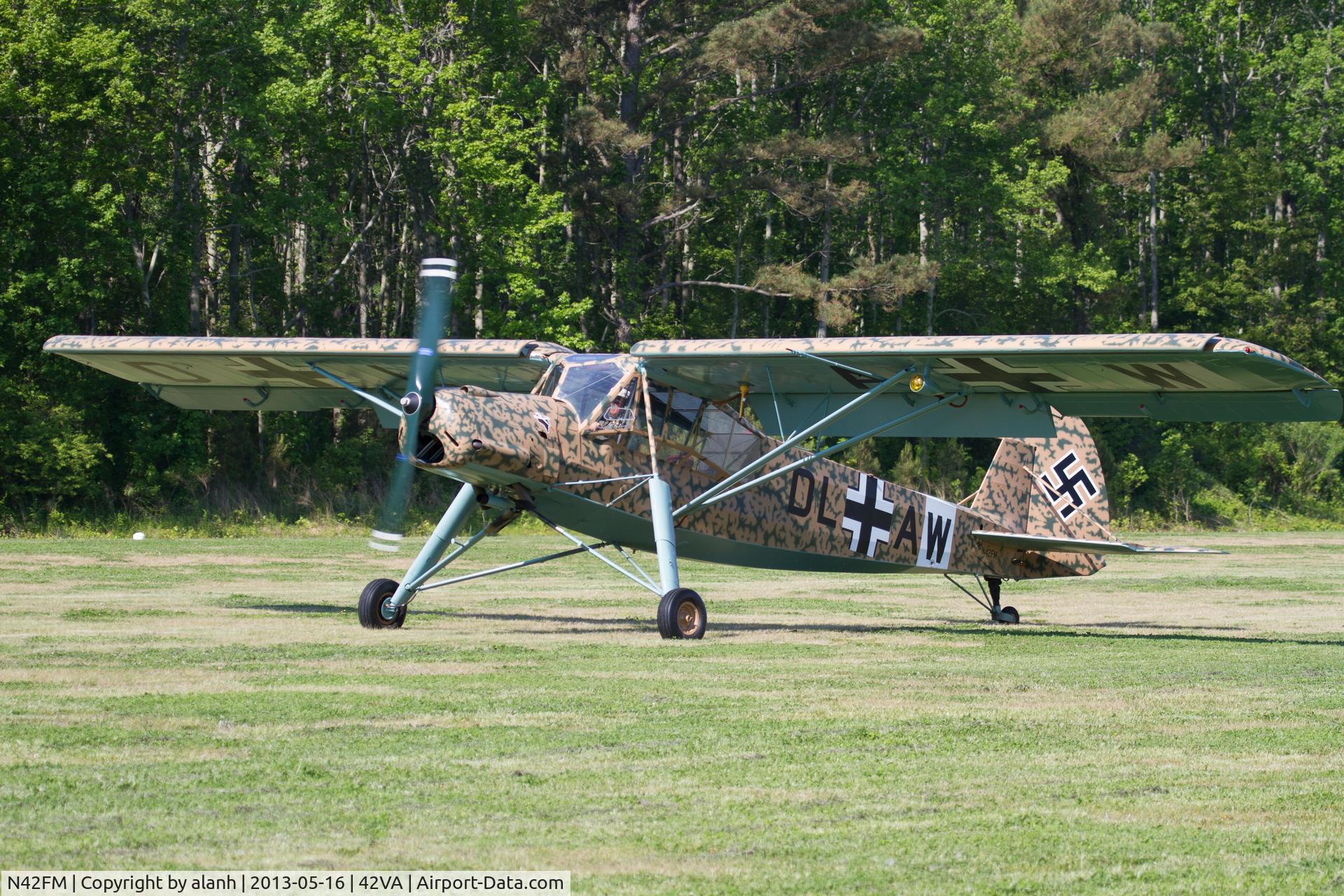 N42FM, 1949 Morane-Saulnier MS-500 Criquet C/N 751, Taxying in after a flight at Military Aviation Museum