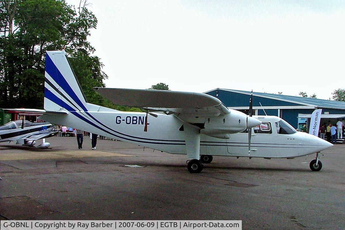 G-OBNL, 1976 Britten-Norman BN-2B-21 Defender C/N 523, Britten-Norman BN-2B-21 Islander [0523] (Britten-Norman) Booker~G 09/06/2007