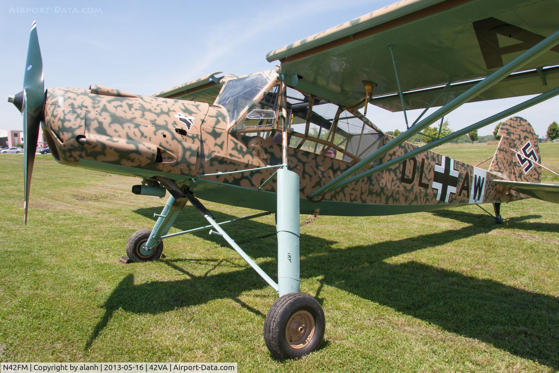 N42FM, 1949 Morane-Saulnier MS-500 Criquet C/N 751, Parked after a flight at Military Aviation Museum