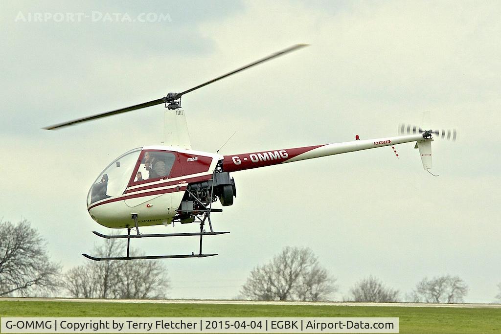 G-OMMG, 1989 Robinson R22 Beta C/N 1041, At Sywell in April 2015