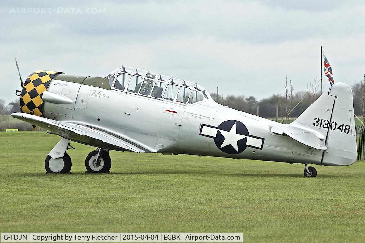 G-TDJN, 1944 North American AT-6D Texan C/N 121-42228, At Sywell in April 2015
