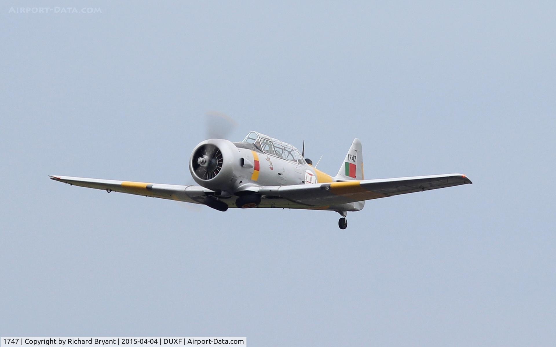 1747, 1953 Canadian Car & Foundry T-6 Harvard Mk.4 C/N CCF4-538, ARC Harvard taken at IWM Duxford on 4th April 2015 while practising circuits.