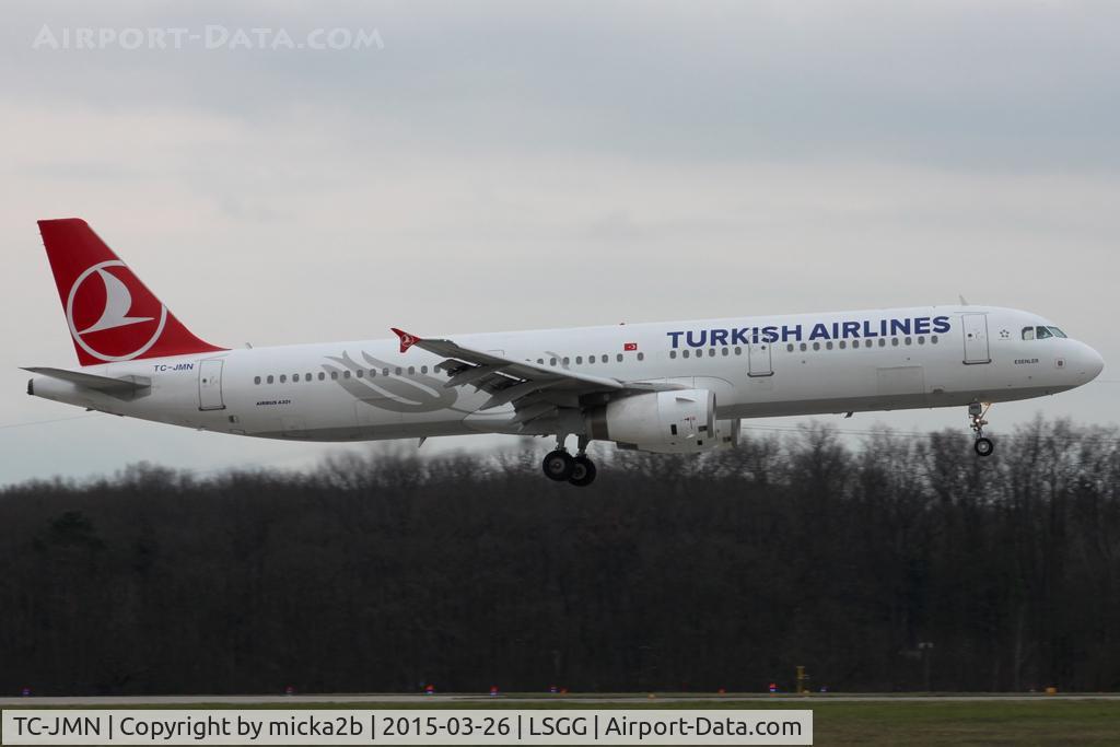 TC-JMN, 2006 Airbus A321-211 C/N 2919, Landing