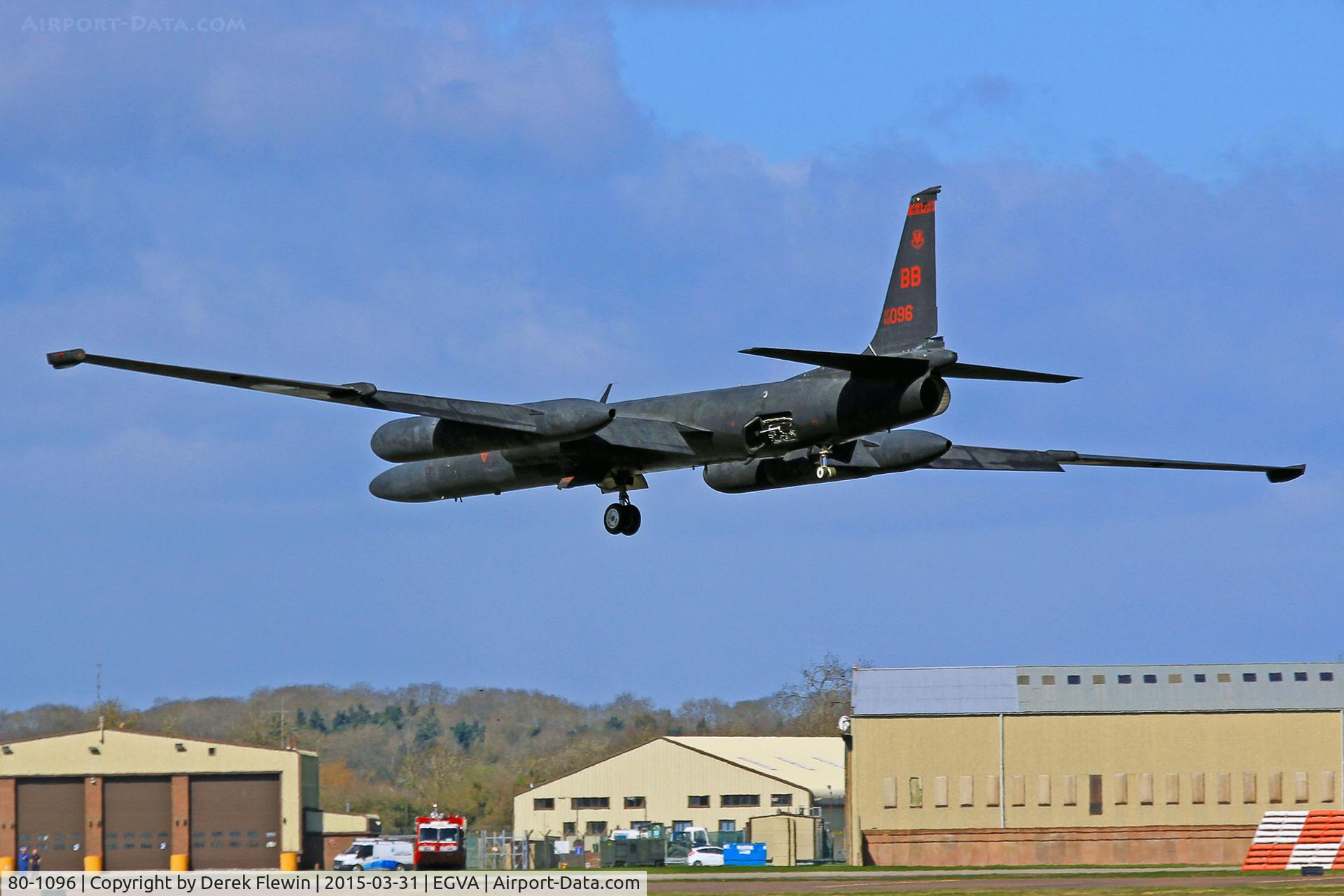 80-1096, 1980 Lockheed U-2S Dragon Lady C/N 096, U-2S, callsign Dragon 21, coded BB, Beale AFB California based, 9th Reconnaissance Wing, seen just before the Chase car caught it up.