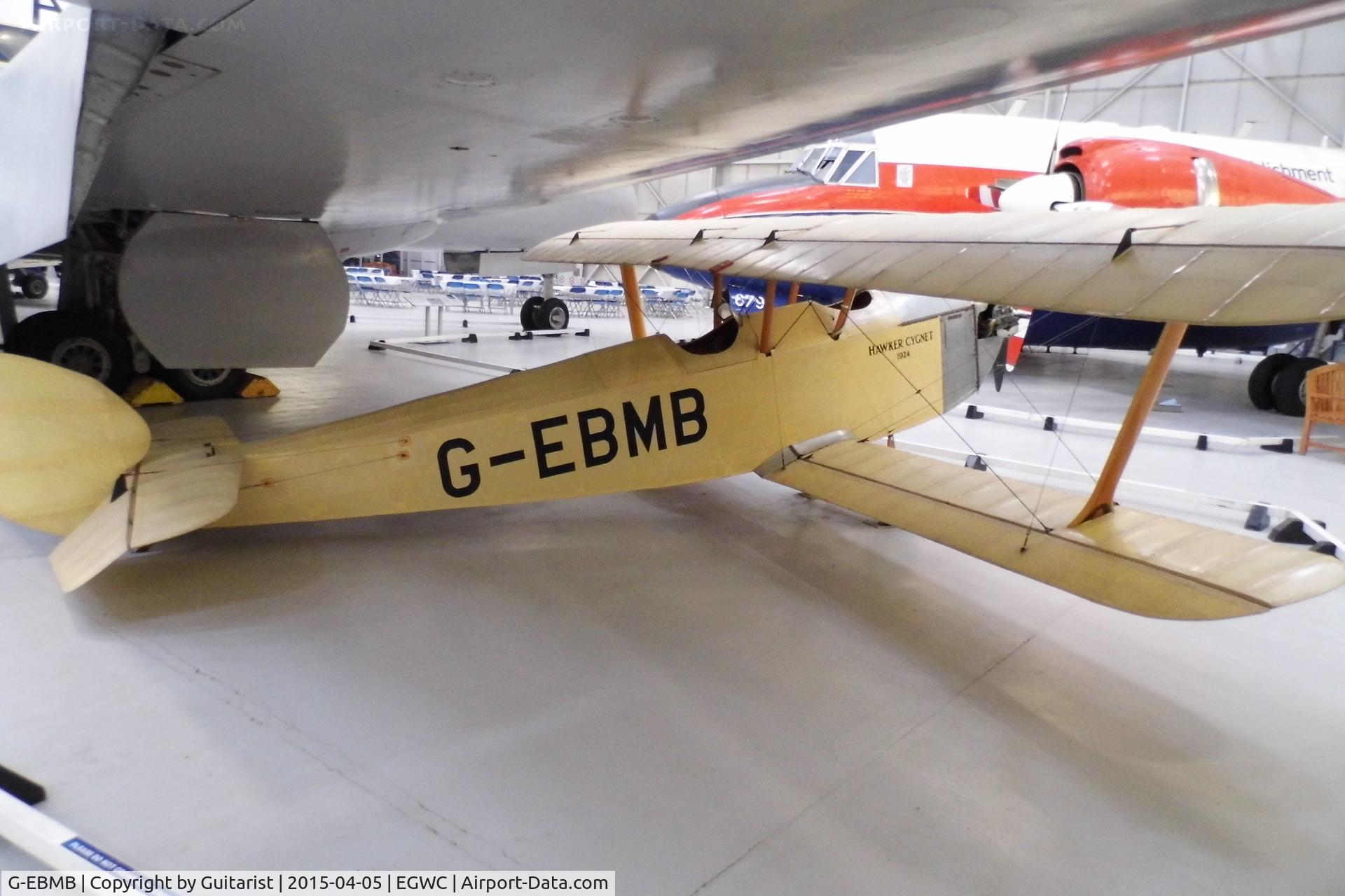 G-EBMB, 1924 Hawker Cygnet 1 C/N 1, Cosford Air Museum