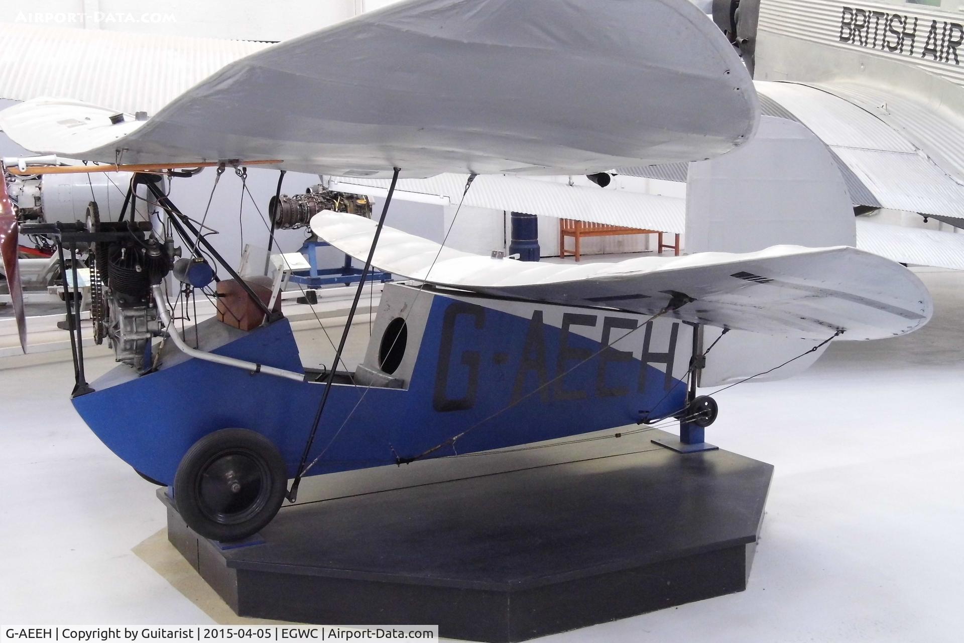 G-AEEH, 1936 Mignet HM.14 Pou-du-Ciel C/N EGD1, Cosford Air Museum