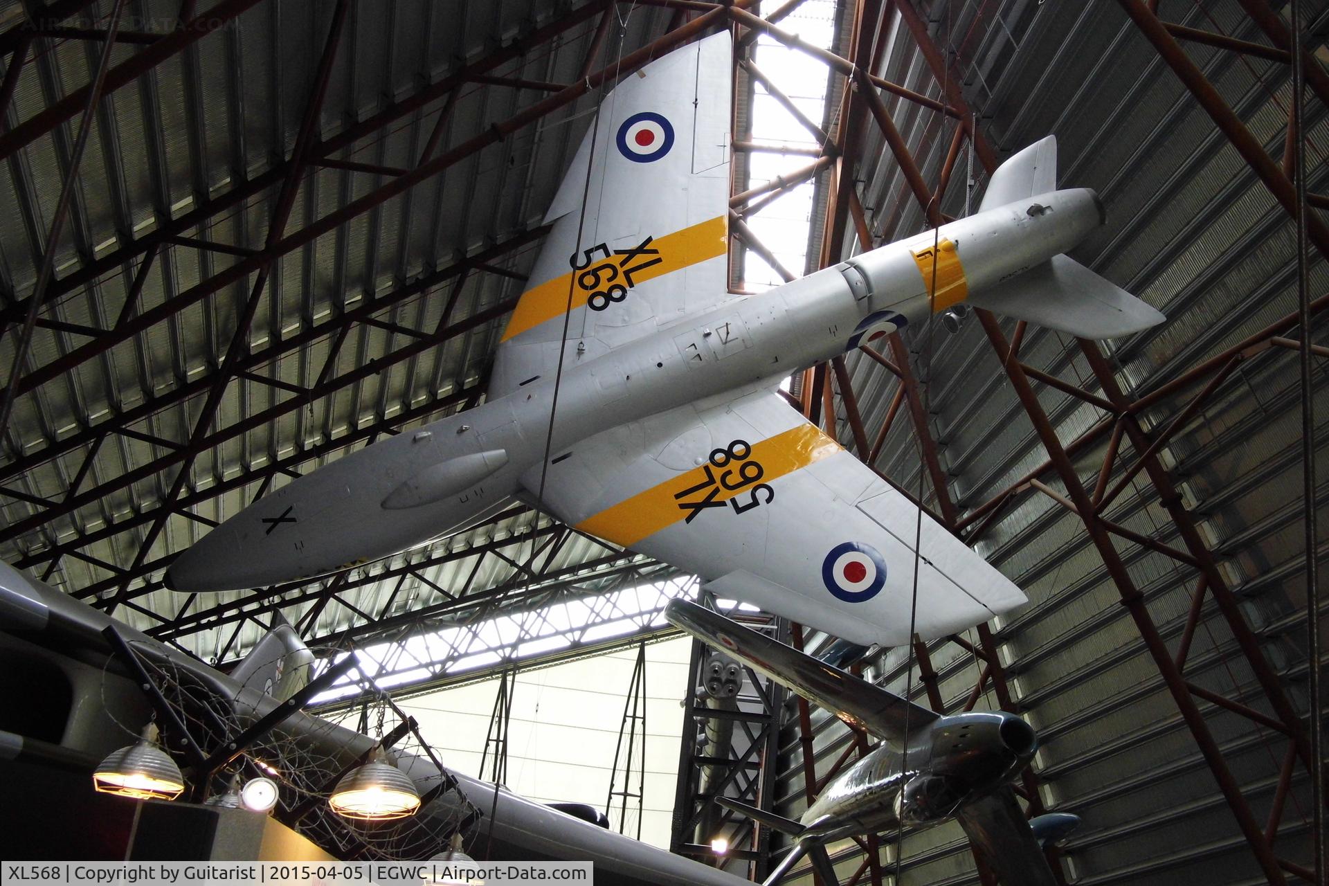 XL568, 1958 Hawker Hunter T.7A C/N 41H-693719, Cosford Air Museum