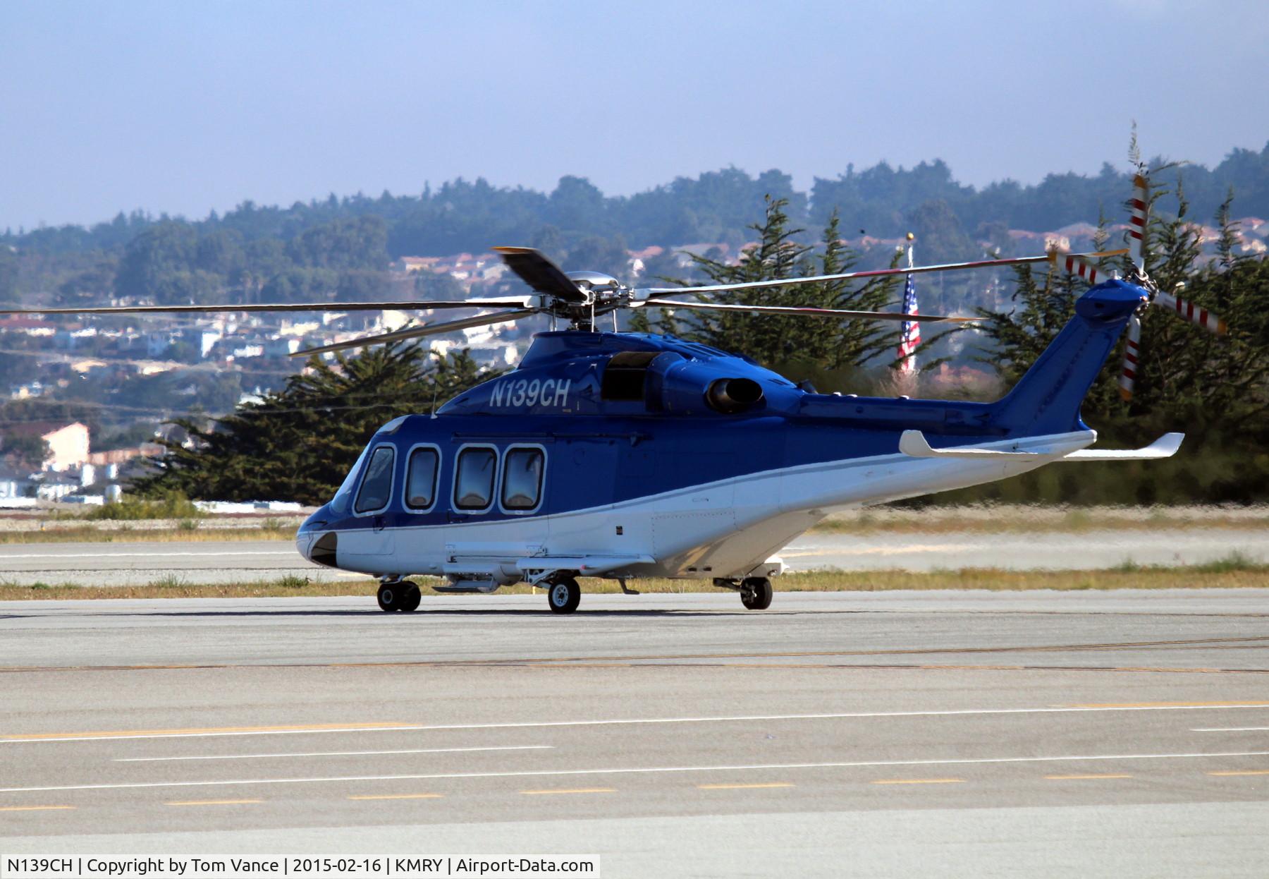 N139CH, 2006 AgustaWestland AW-139 C/N 31063, N139CH - rolling to the lift off point at KMRY-