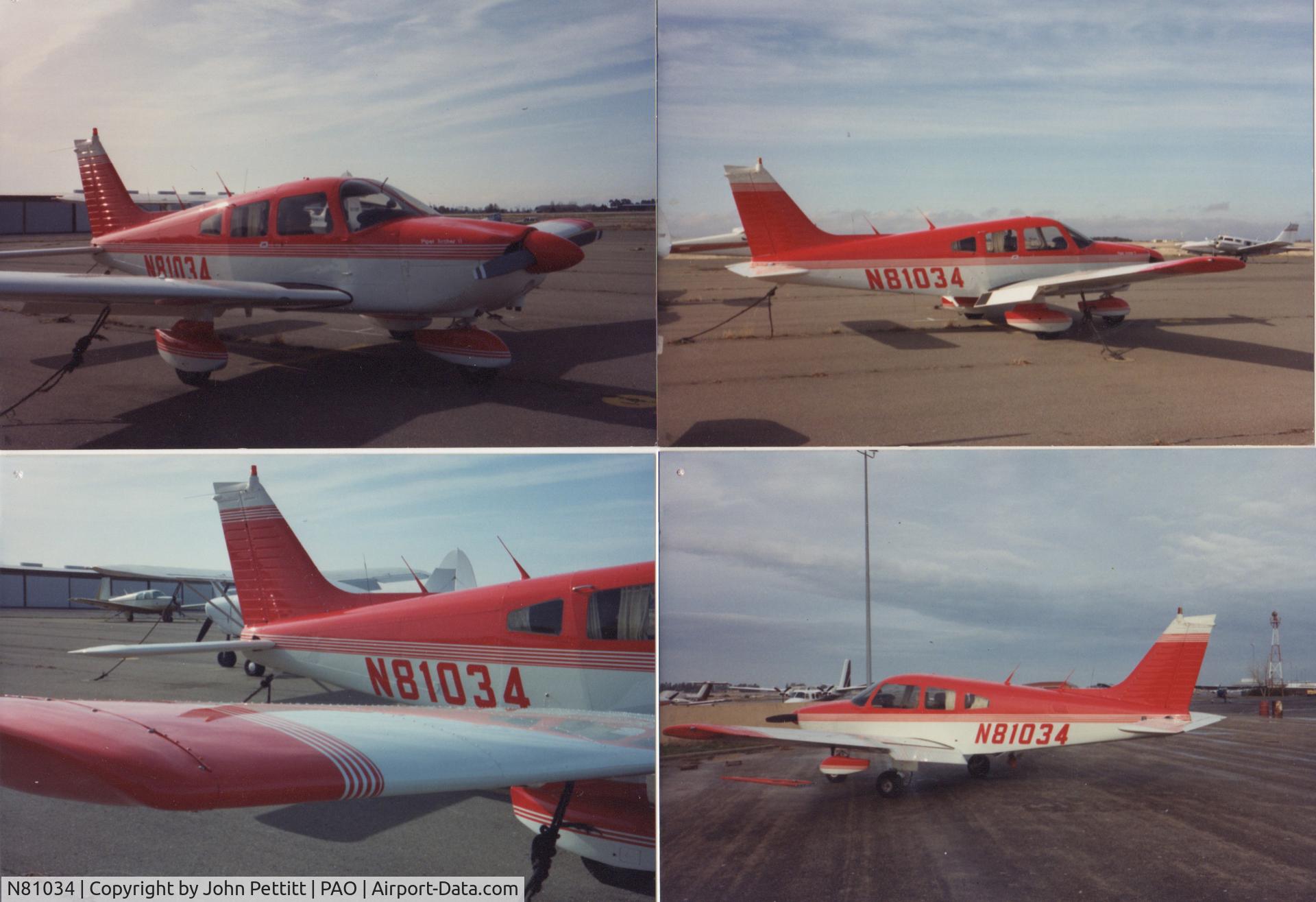 N81034, 1979 Piper PA-28-181 Archer C/N 28-8090120, Just after we had in painted in 1992