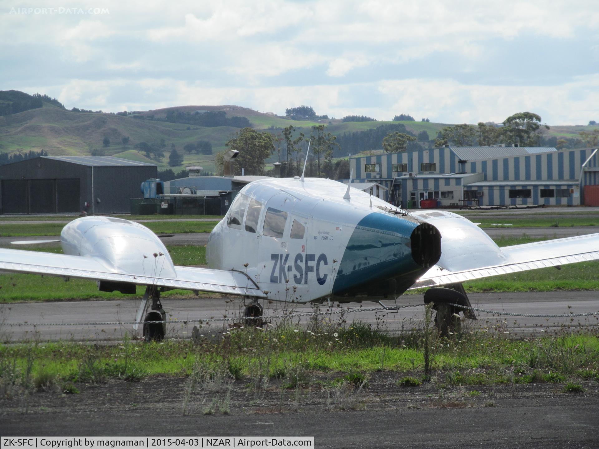 ZK-SFC, Piper PA-34-200T C/N 34-7770054, no tail - being 