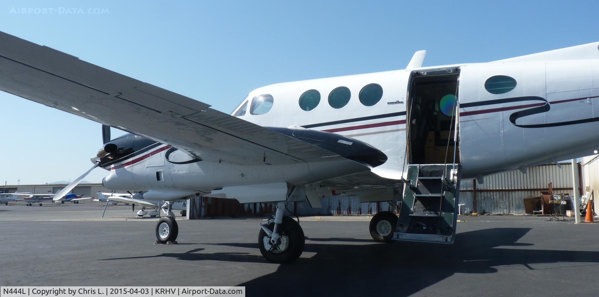 N444L, 1980 Beech E90 King Air C/N LW-344, A transient 1980 King Air E90 getting ready for departure just after being sold by Lafferty Aircraft Sales. This was the last time this plane will ever be at Reid Hillview Airport so I took a LOT of pictures before it left.