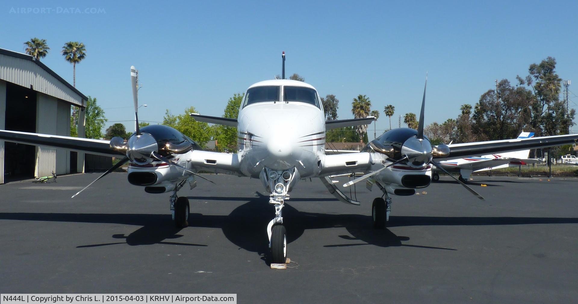 N444L, 1980 Beech E90 King Air C/N LW-344, A transient 1980 King Air E90 getting ready for departure just after being sold by Lafferty Aircraft Sales. This was the last time this plane will ever be at Reid Hillview Airport so I took a LOT of pictures before it left.