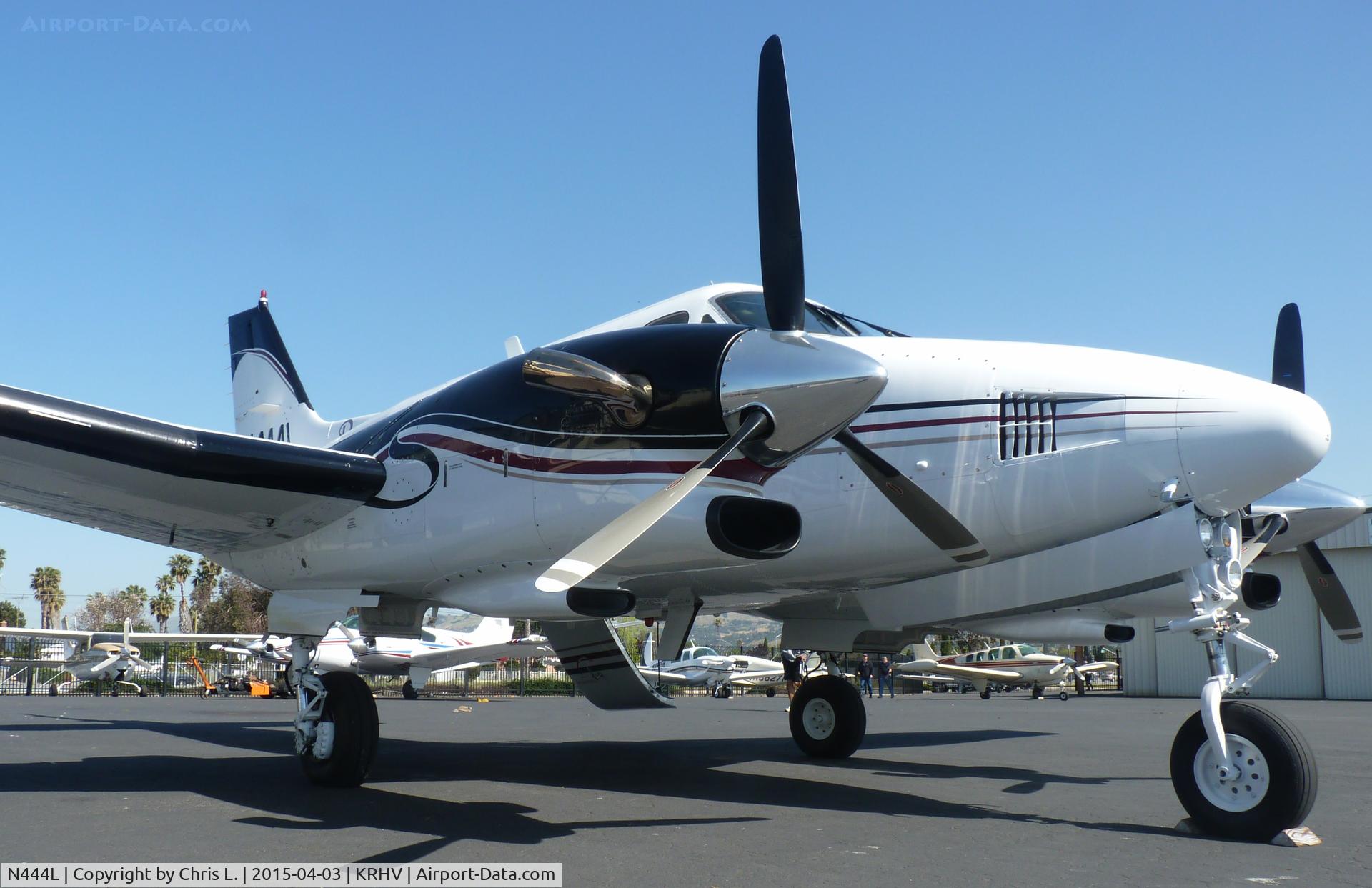 N444L, 1980 Beech E90 King Air C/N LW-344, A transient 1980 King Air E90 getting ready for departure just after being sold by Lafferty Aircraft Sales. This was the last time this plane will ever be at Reid Hillview Airport so I took a LOT of pictures before it left.