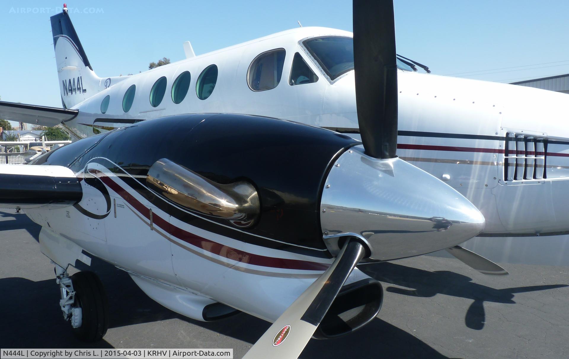 N444L, 1980 Beech E90 King Air C/N LW-344, A transient 1980 King Air E90 getting ready for departure just after being sold by Lafferty Aircraft Sales. This was the last time this plane will ever be at Reid Hillview Airport so I took a LOT of pictures before it left.