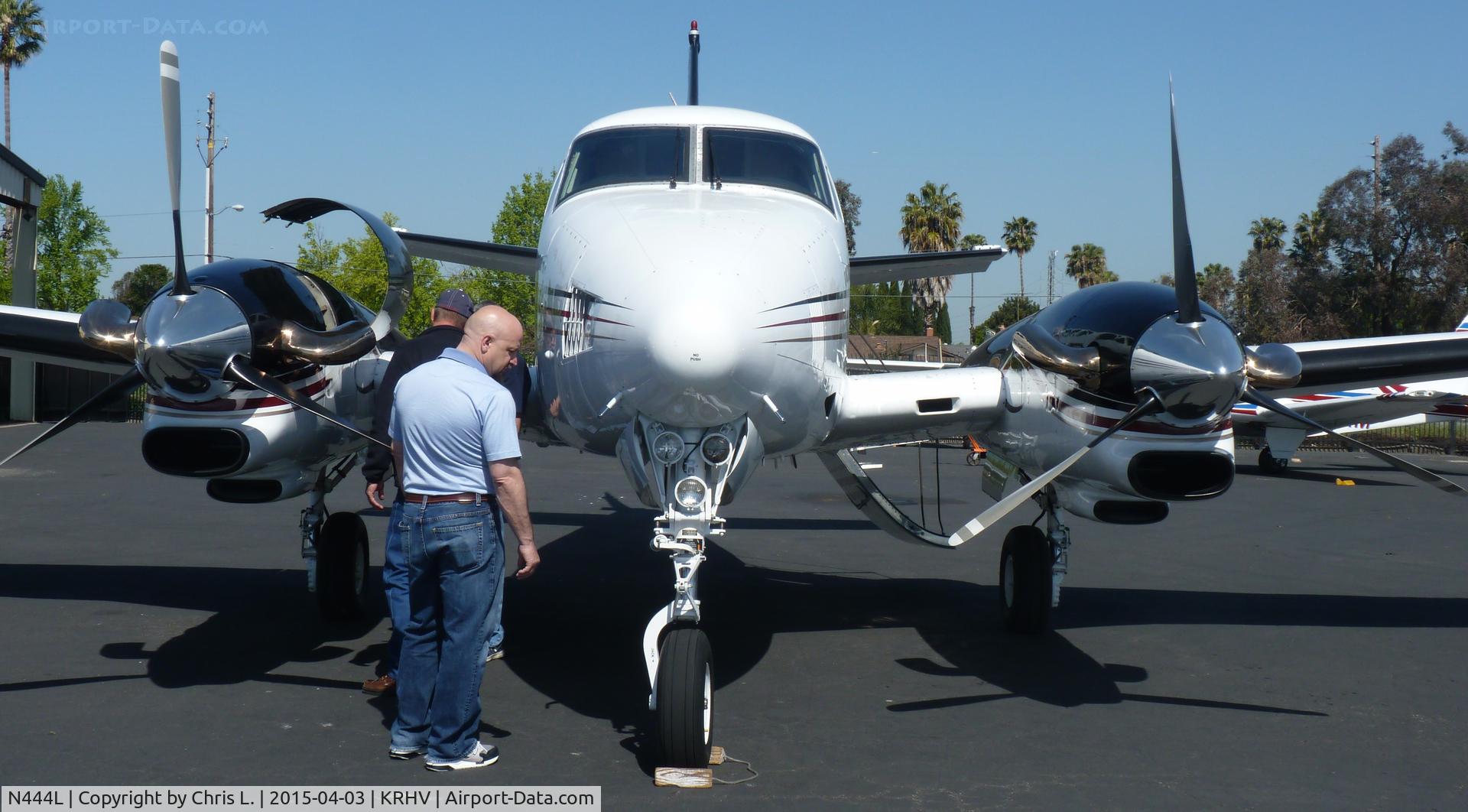 N444L, 1980 Beech E90 King Air C/N LW-344, A transient 1980 King Air E90 getting ready for departure just after being sold by Lafferty Aircraft Sales. This was the last time this plane will ever be at Reid Hillview Airport so I took a LOT of pictures before it left.