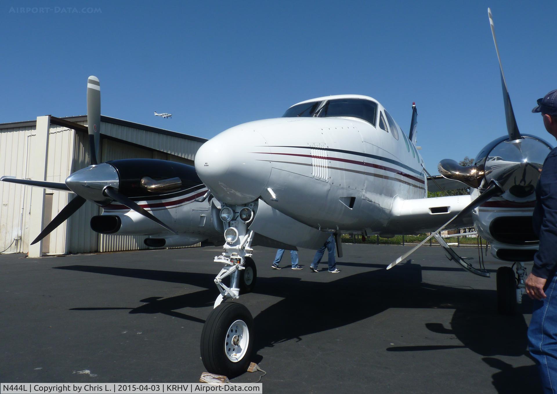 N444L, 1980 Beech E90 King Air C/N LW-344, A transient 1980 King Air E90 getting ready for departure just after being sold by Lafferty Aircraft Sales. This was the last time this plane will ever be at Reid Hillview Airport so I took a LOT of pictures before it left.
