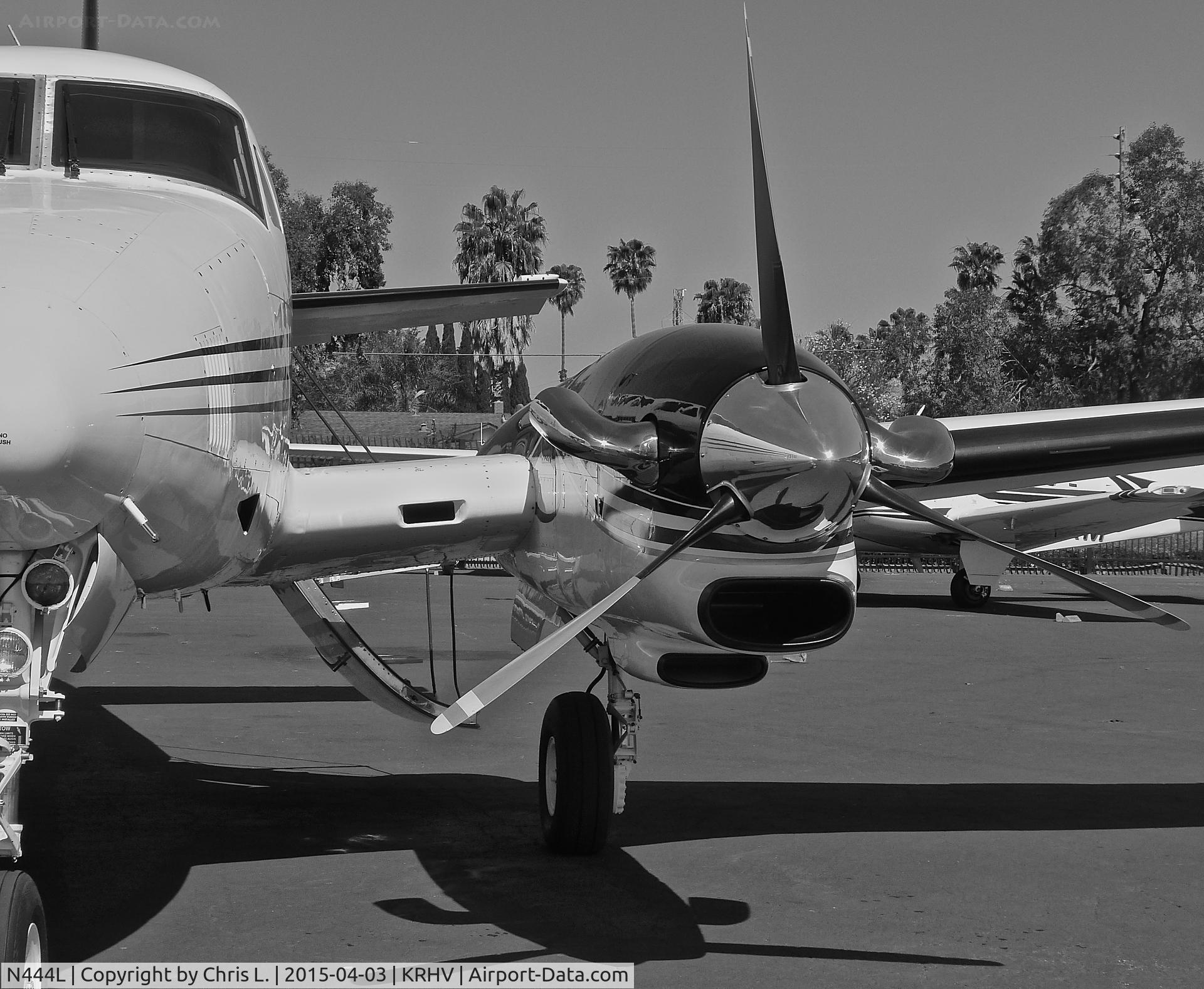 N444L, 1980 Beech E90 King Air C/N LW-344, A transient 1980 King Air E90 getting ready for departure just after being sold by Lafferty Aircraft Sales. This was the last time this plane will ever be at Reid Hillview Airport so I took a LOT of pictures before it left.