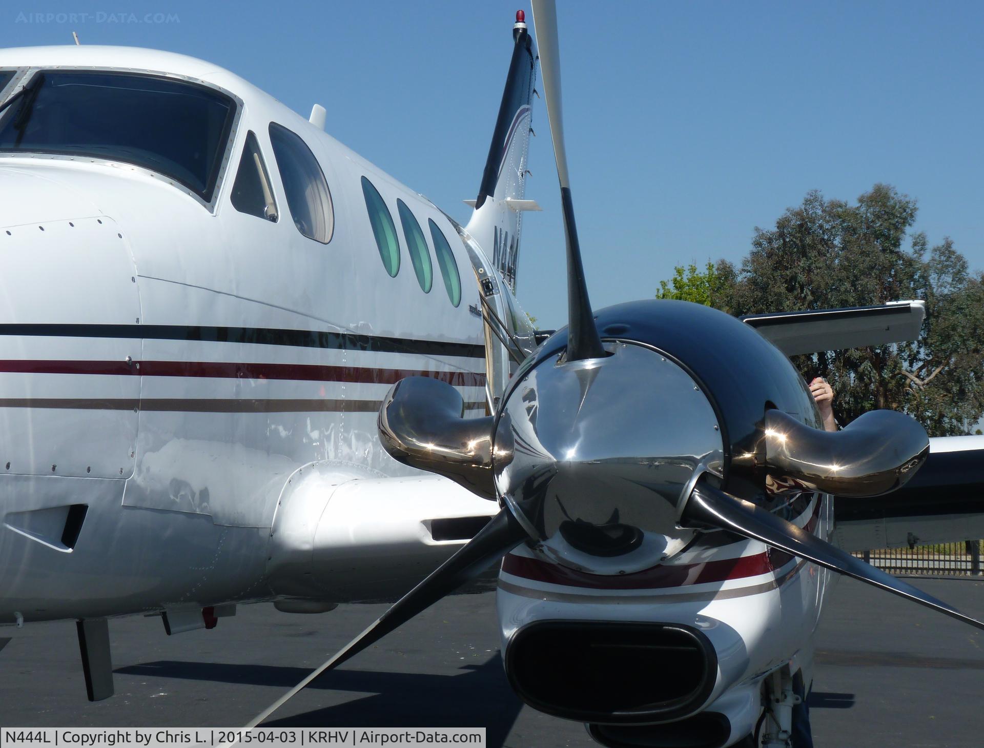 N444L, 1980 Beech E90 King Air C/N LW-344, A transient 1980 King Air E90 getting ready for departure just after being sold by Lafferty Aircraft Sales. This was the last time this plane will ever be at Reid Hillview Airport so I took a LOT of pictures before it left.