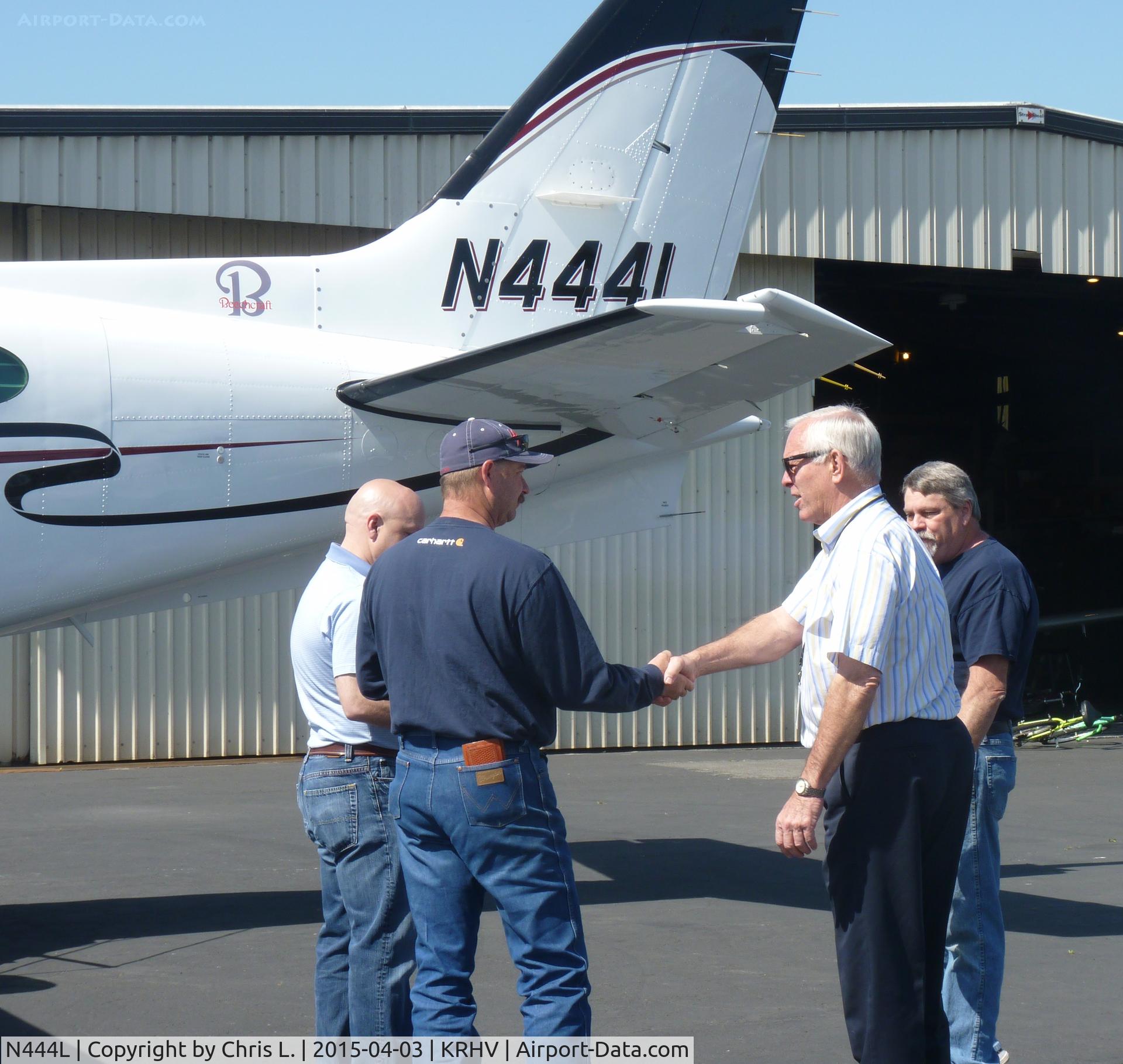 N444L, 1980 Beech E90 King Air C/N LW-344, Done deal! N444L is officially sold by Lafferty Aircraft Sales. This is the last time this King Air E90 will ever be at Reid Hillview.