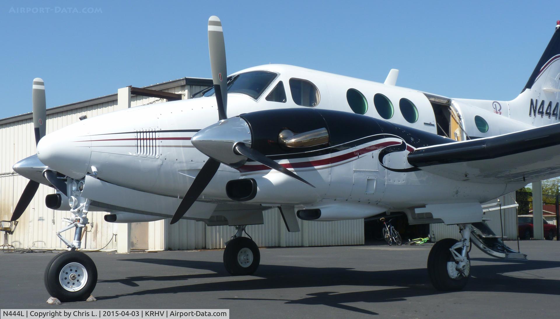 N444L, 1980 Beech E90 King Air C/N LW-344, A transient 1980 King Air E90 getting ready for departure just after being sold by Lafferty Aircraft Sales. This was the last time this plane will ever be at Reid Hillview Airport so I took a LOT of pictures before it left.