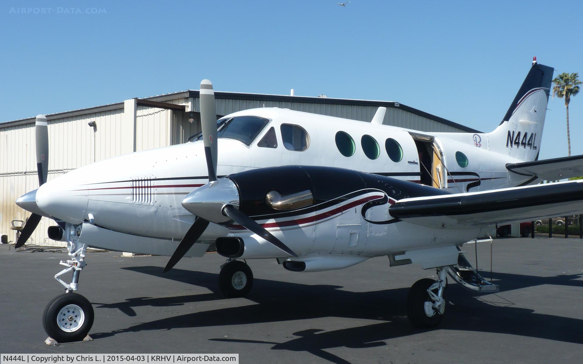 N444L, 1980 Beech E90 King Air C/N LW-344, A transient 1980 King Air E90 getting ready for departure just after being sold by Lafferty Aircraft Sales. This was the last time this plane will ever be at Reid Hillview Airport so I took a LOT of pictures before it left.