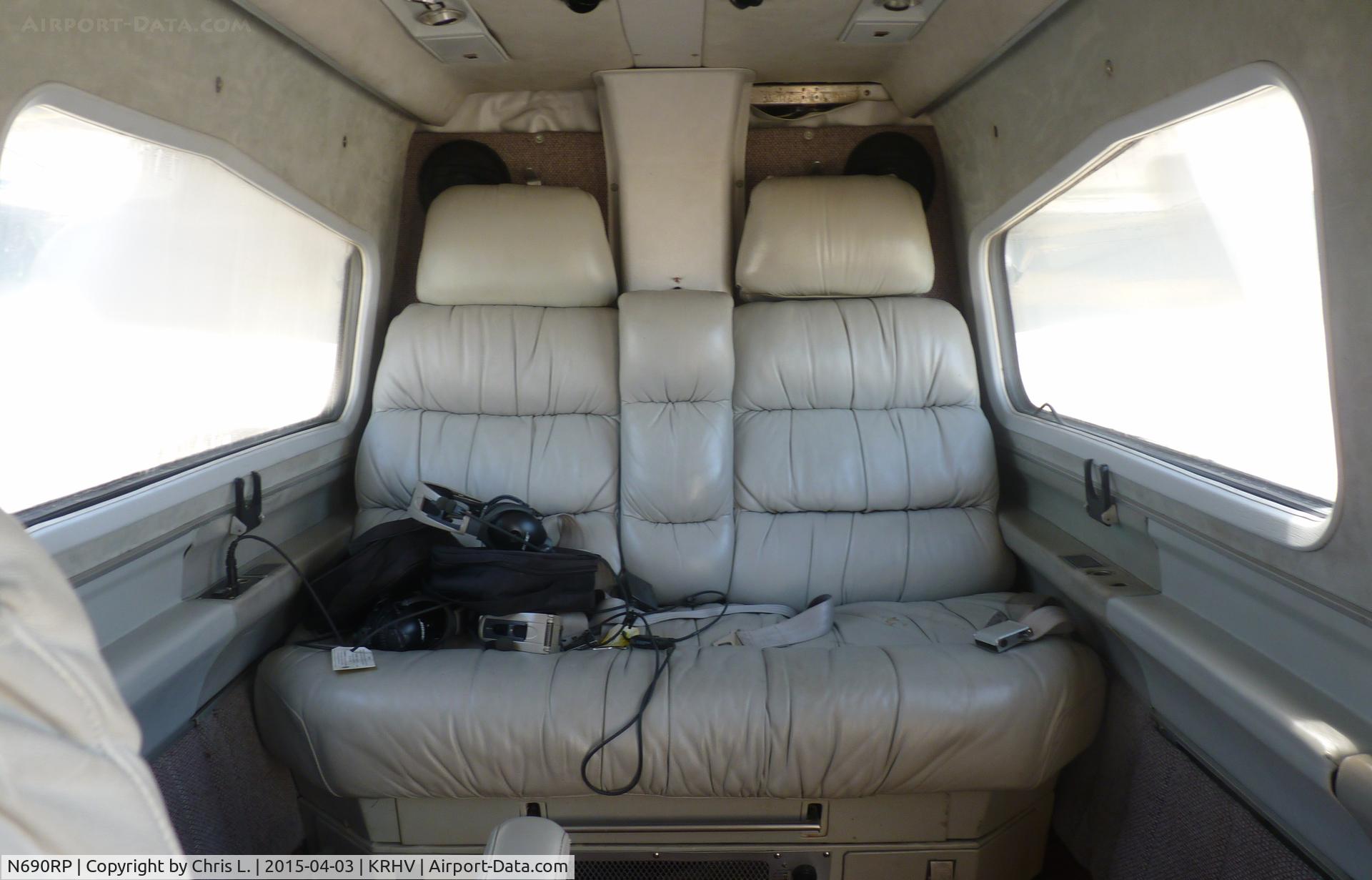 N690RP, 1978 Rockwell International 690B C/N 11493, A nice cabin of a local 1978 Aero Commander 690B JetProp.