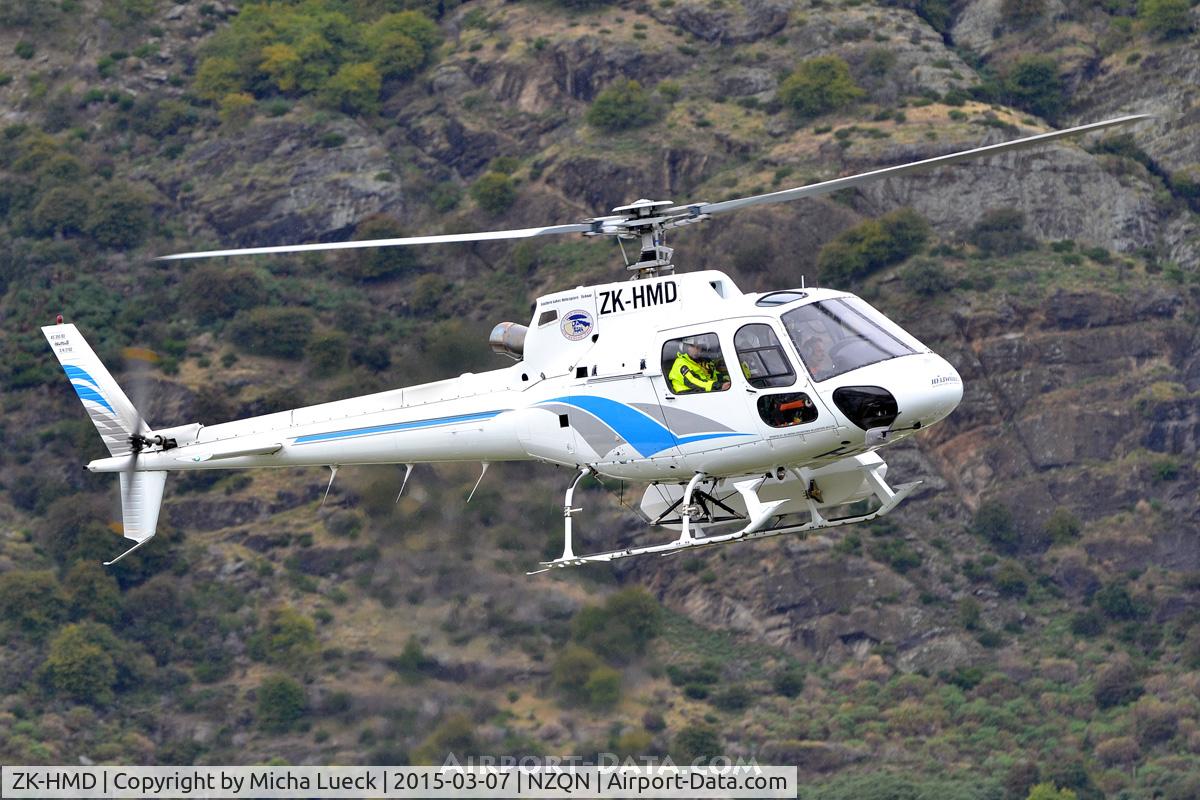 ZK-HMD, Aerospatiale AS-350BA Ecureuil C/N 2782, At Queenstown