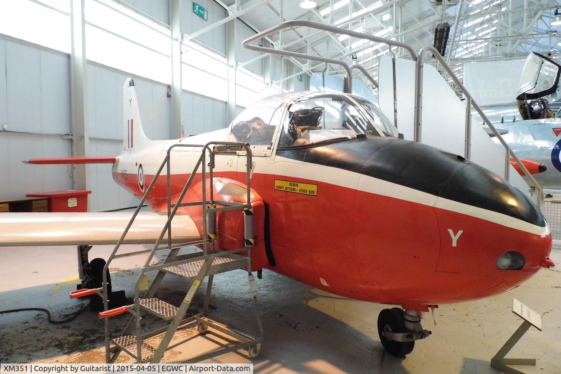 XM351, 1959 Hunting P-84 Jet Provost T.3 C/N PAC/W/6308, Cosford Air Museum