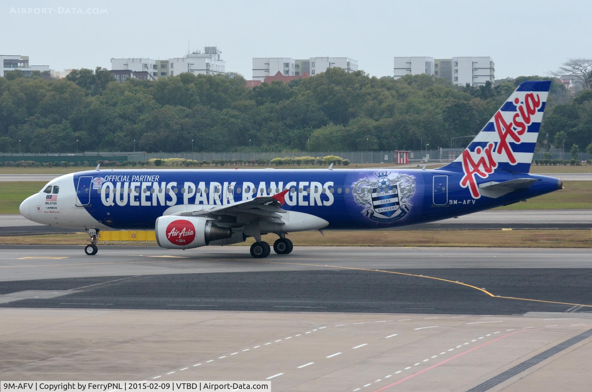 9M-AFV, 2007 Airbus A320-216 C/N 3173, AirAsia A320 promoting a UK football club in the Far East.