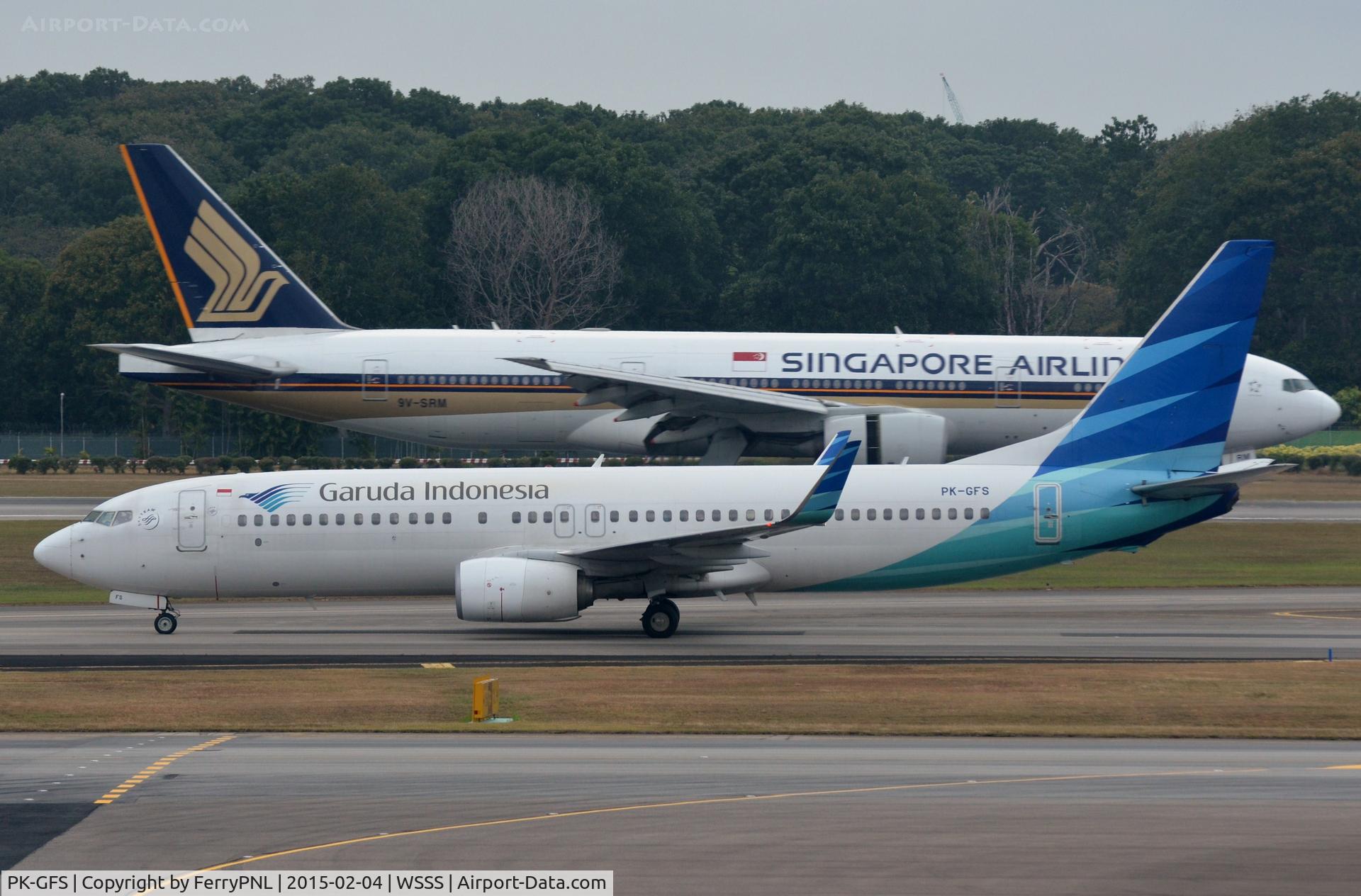 PK-GFS, 2011 Boeing 737-86N C/N 36830, Garuda B738 Taxying out for departure.