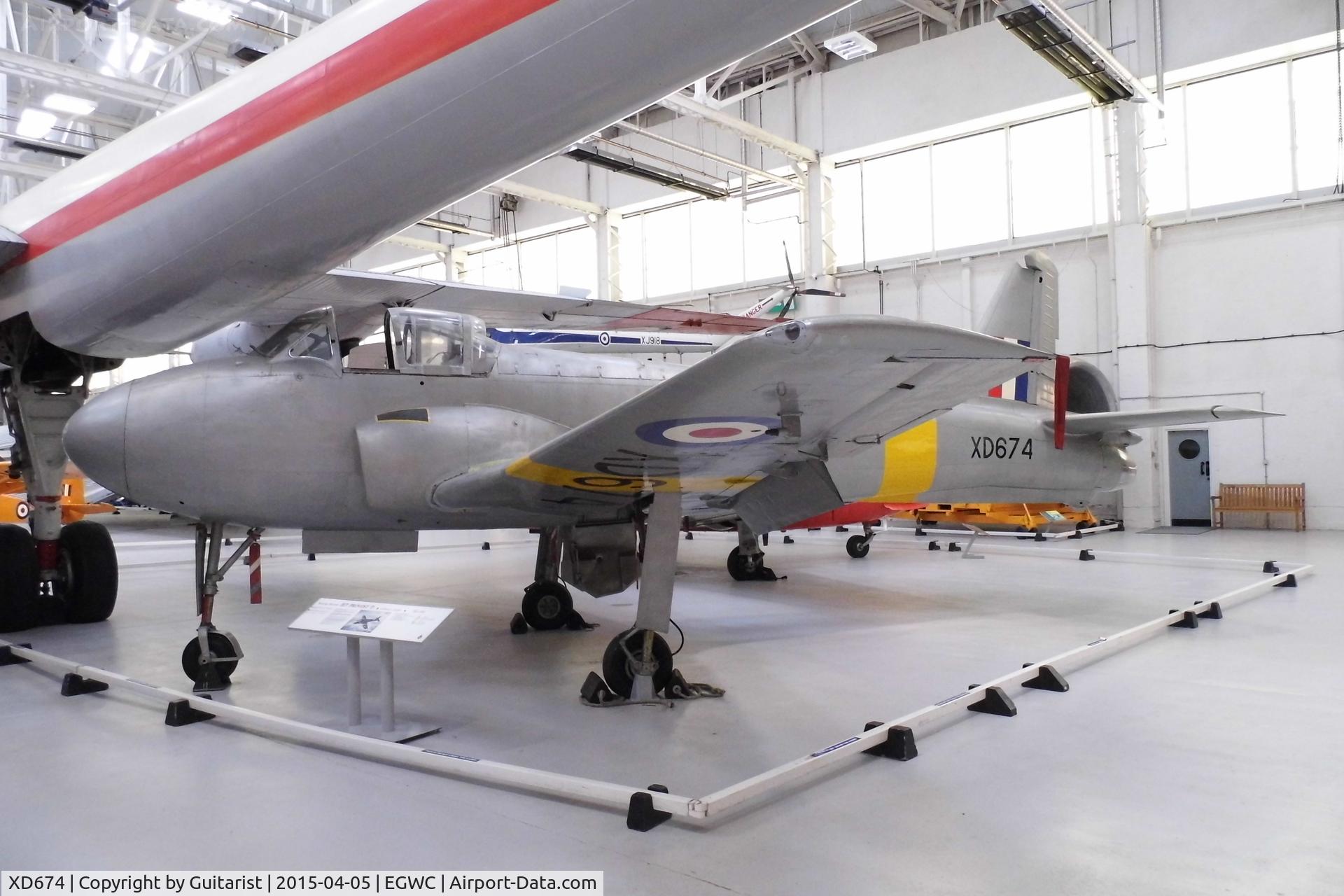 XD674, 1955 Hunting Percival P-84 Jet Provost T.1 C/N PAC/84/001, Cosford Air Museum