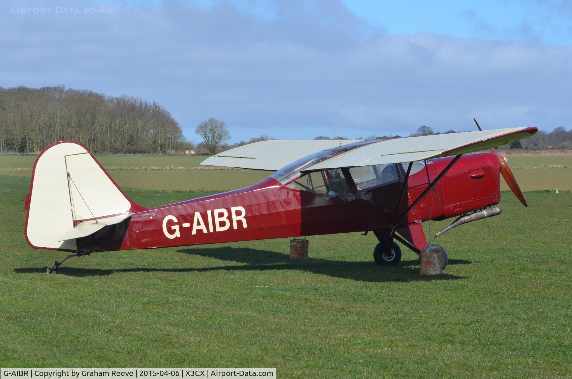 G-AIBR, 1946 Auster J-1N Alpha C/N 2151, Parked at Northrepps.