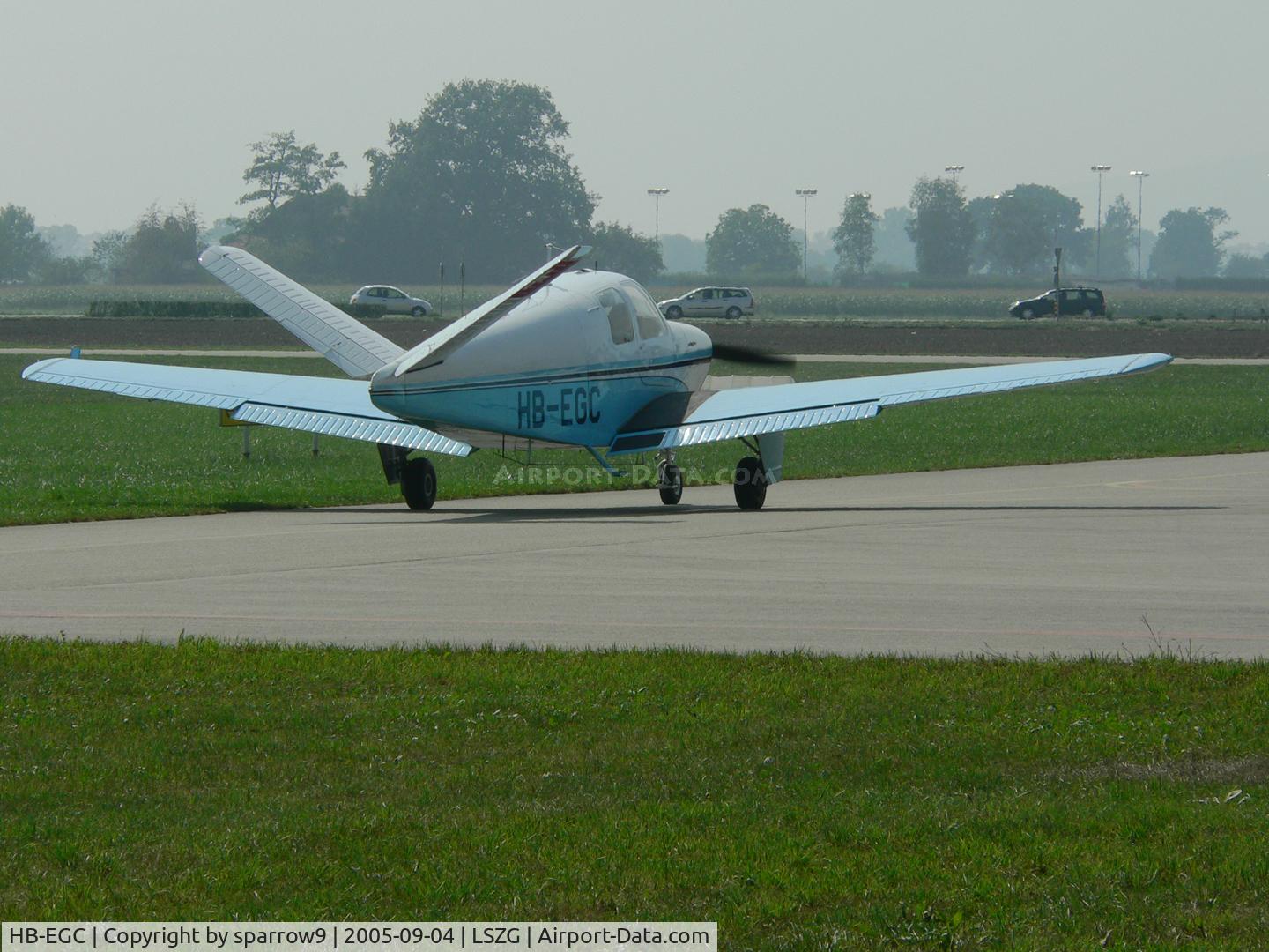 HB-EGC, 1951 Beechcraft C35 Bonanza C/N D-2766, taxying for a short flight