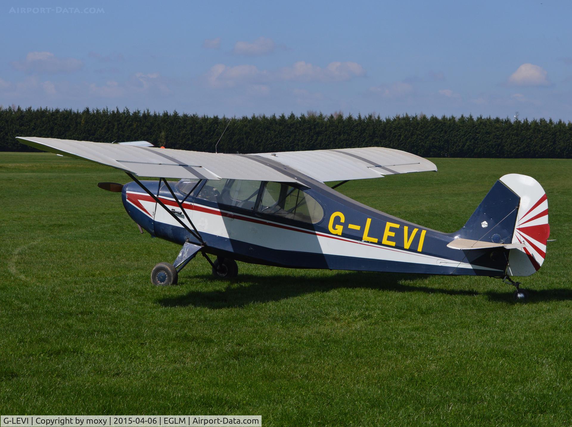 G-LEVI, 1946 Aeronca 7AC Champion C/N 7AC-4001, Aeronca 7AC Champion at White Waltham. Ex N85266.