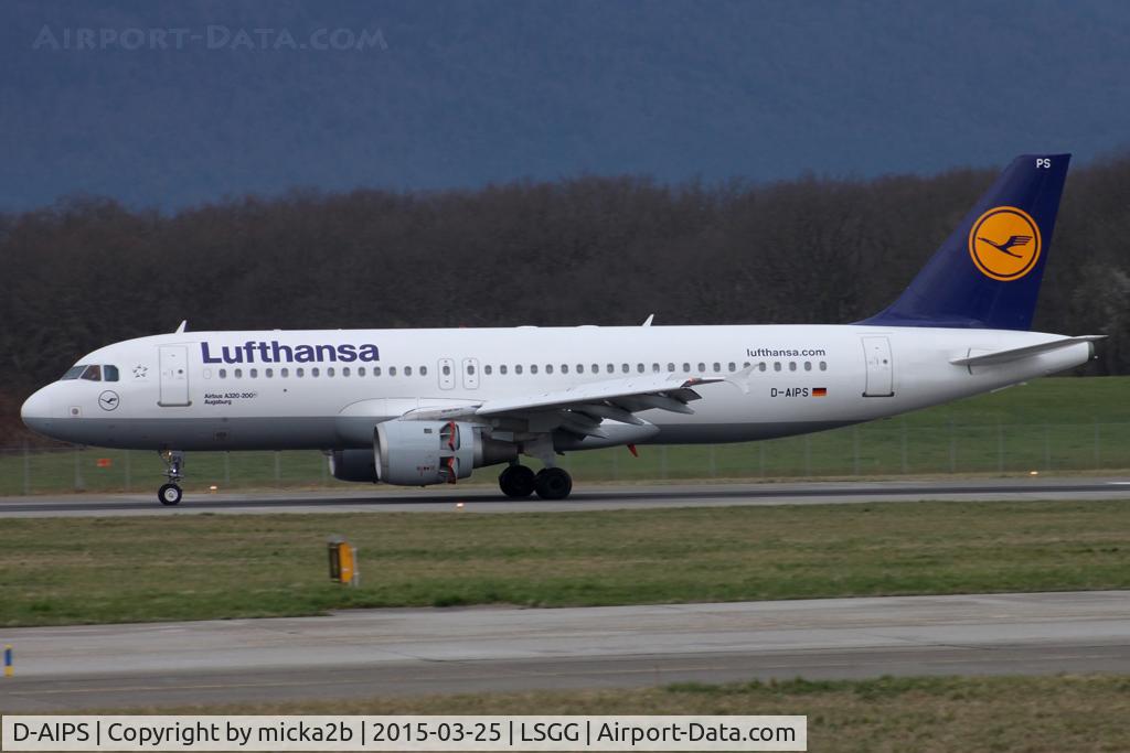 D-AIPS, 1990 Airbus A320-211 C/N 0116, Landing. Scrapped in june 2020.