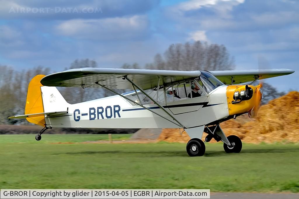 G-BROR, 1943 Piper L-4H Grasshopper (J3C-65D) C/N 10885, EASTER FLY-IN