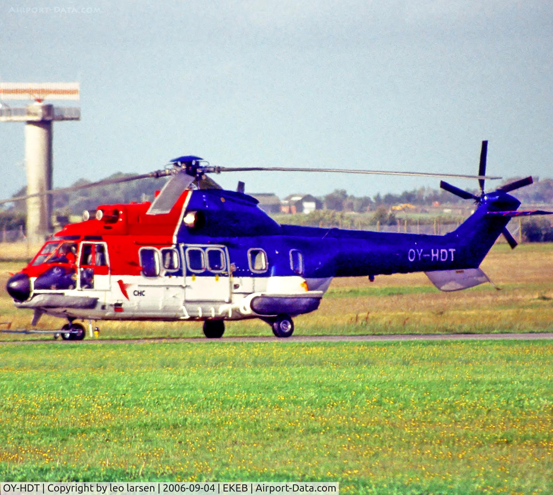 OY-HDT, 1982 Aerospatiale AS-332L Super Puma C/N 2017, Esbjerg Denmark 4.9.06