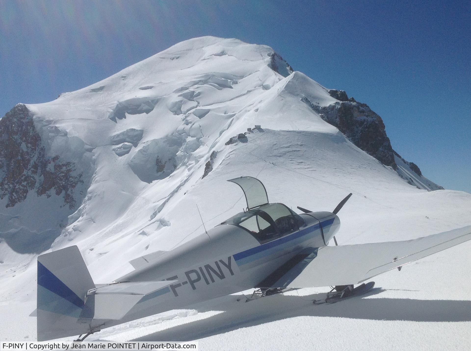 F-PINY, Jodel D-119 C/N 449, Landing on Dome du Gouter ,Mont Blanc