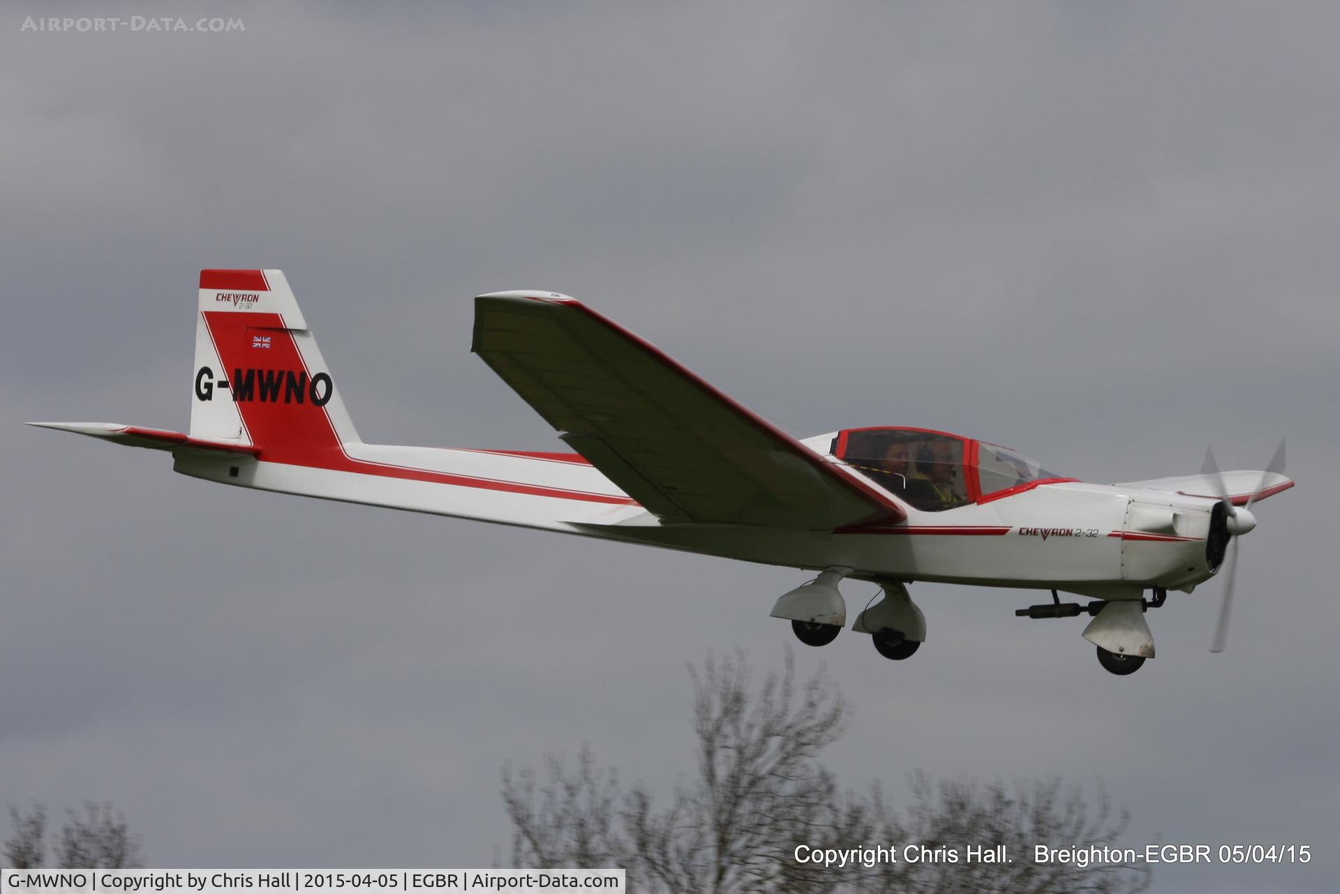 G-MWNO, 1990 AMF Chevvron 2-32C C/N 025, at the Easter Homebuilt Aircraft Fly-in
