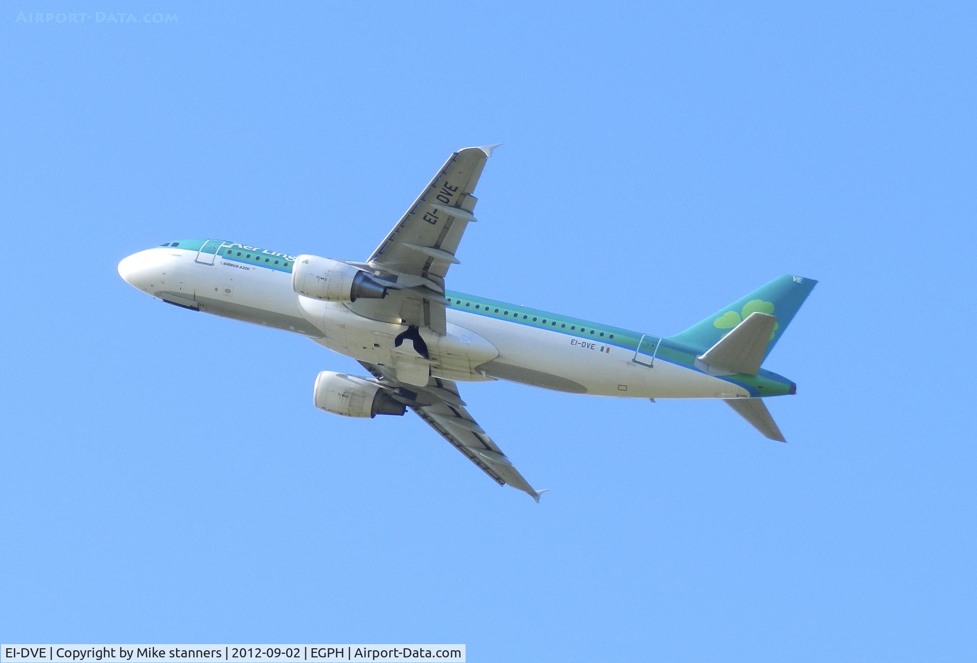 EI-DVE, 2007 Airbus A320-214 C/N 3219, Aer lingus A320 departs runway 24 to DUB