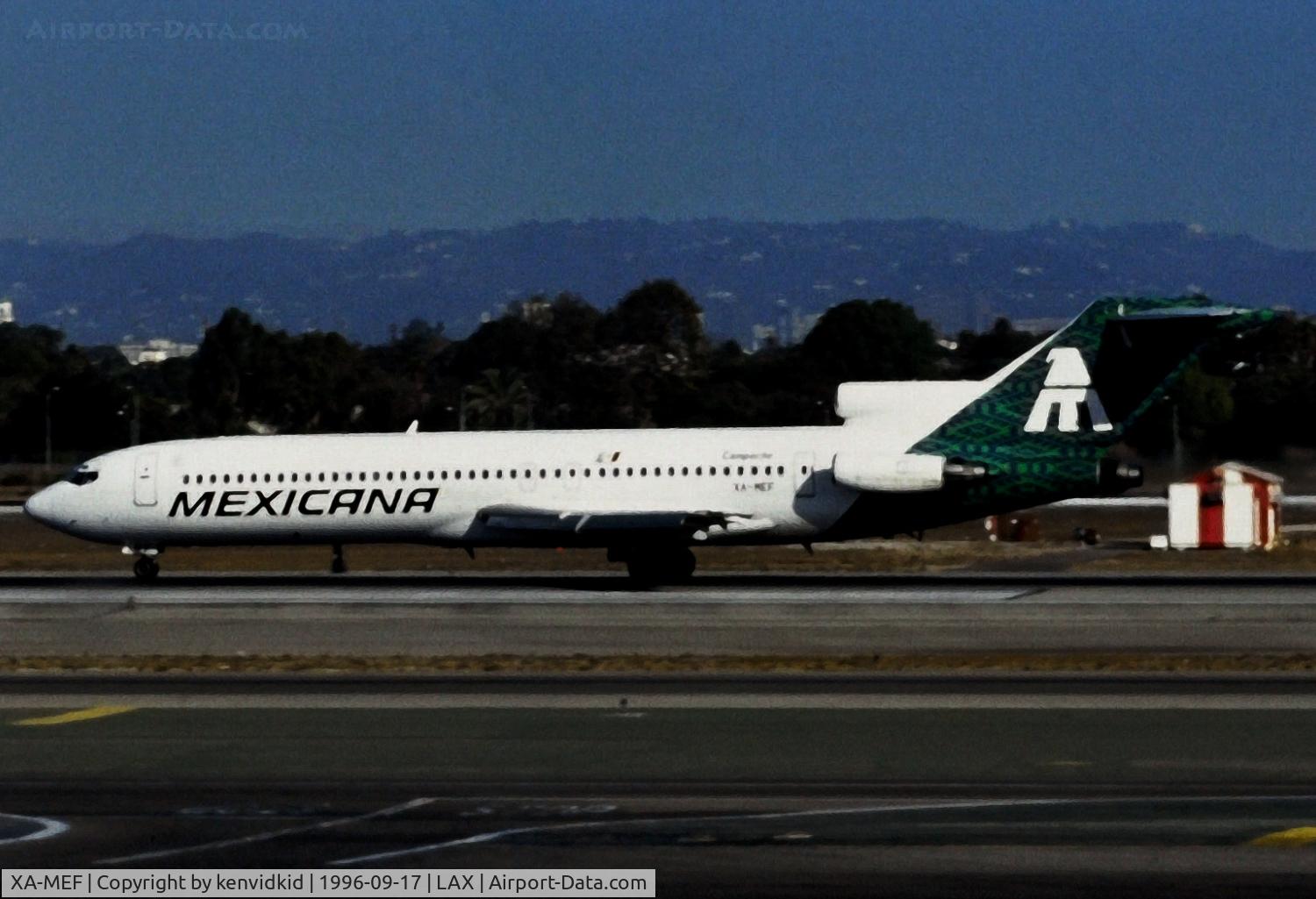 XA-MEF, 1980 Boeing 727-264 C/N 22158, Copied from slide