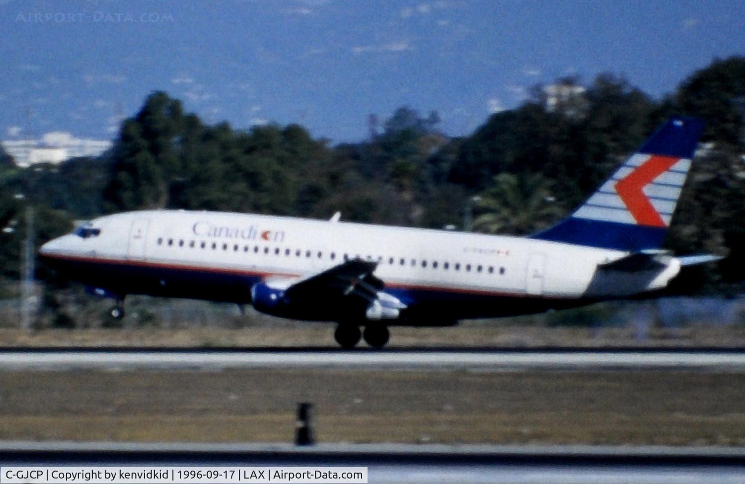 C-GJCP, 1982 Boeing 737-217 C/N 22728, Copied from slide.