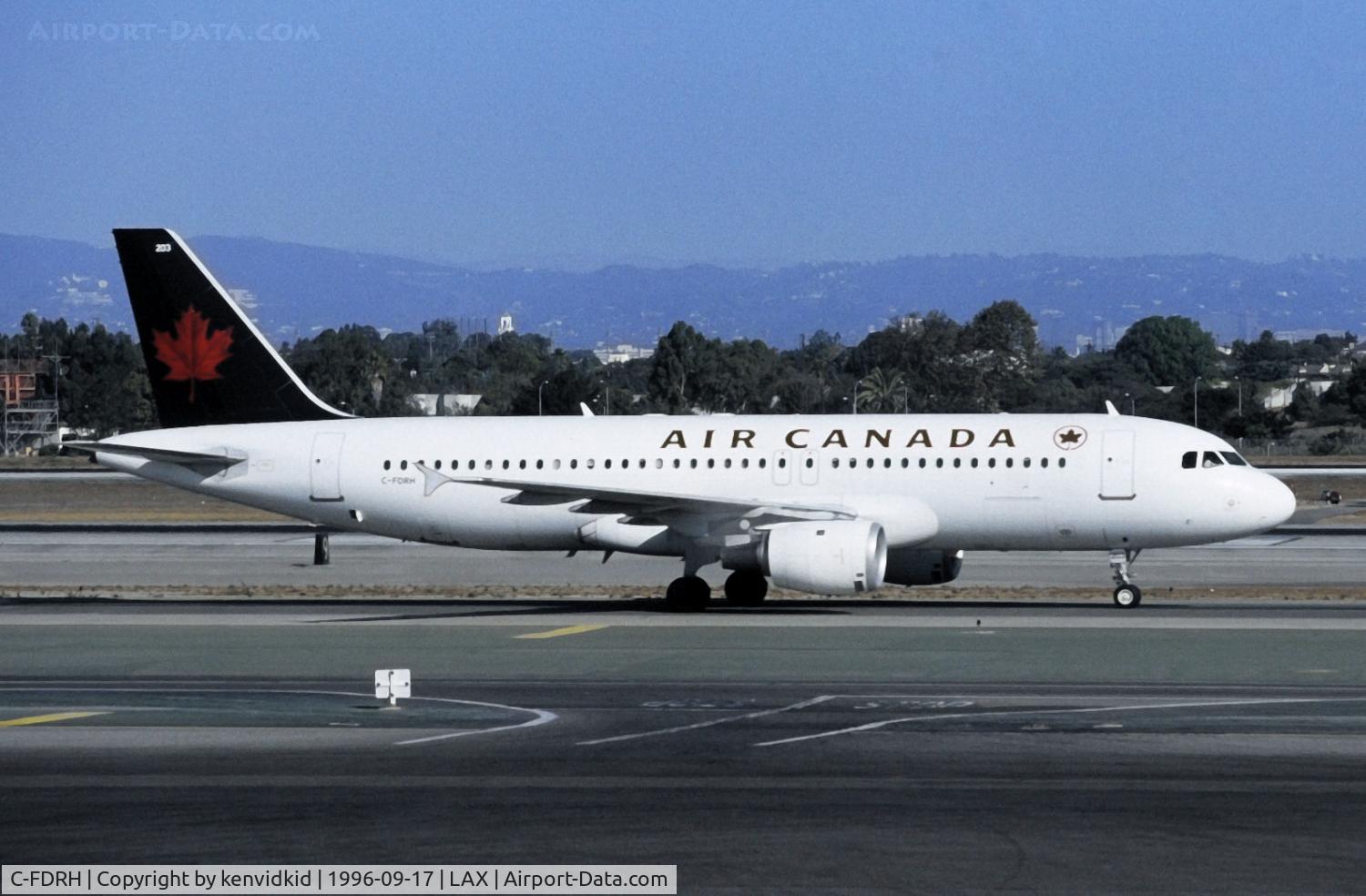 C-FDRH, 1989 Airbus A320-211 C/N 073, Copied from slide.