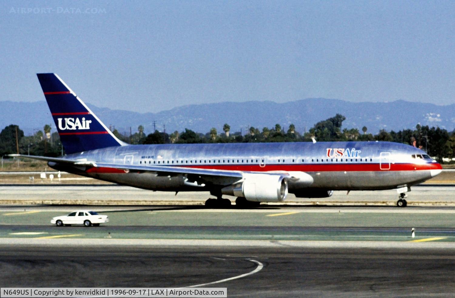 N649US, 1987 Boeing 767-201 C/N 23901, Copied from slide.