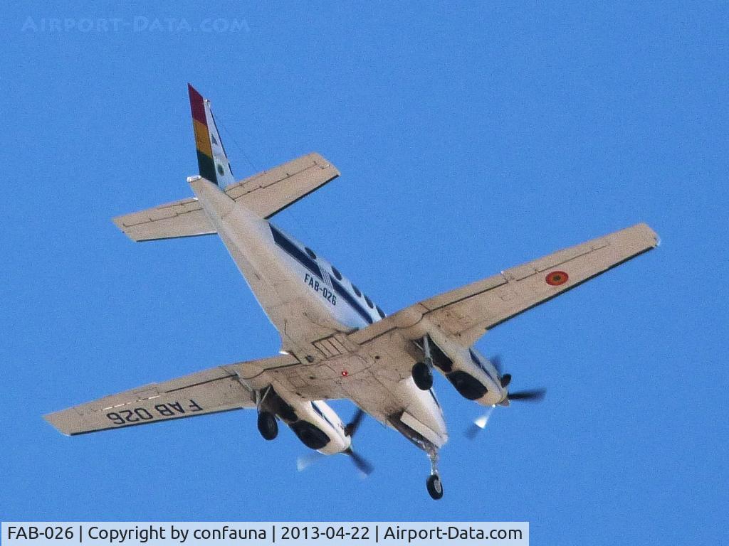 FAB-026, Beechcraft C-90 King Air C/N LW-28, Arriving to El Trompillo