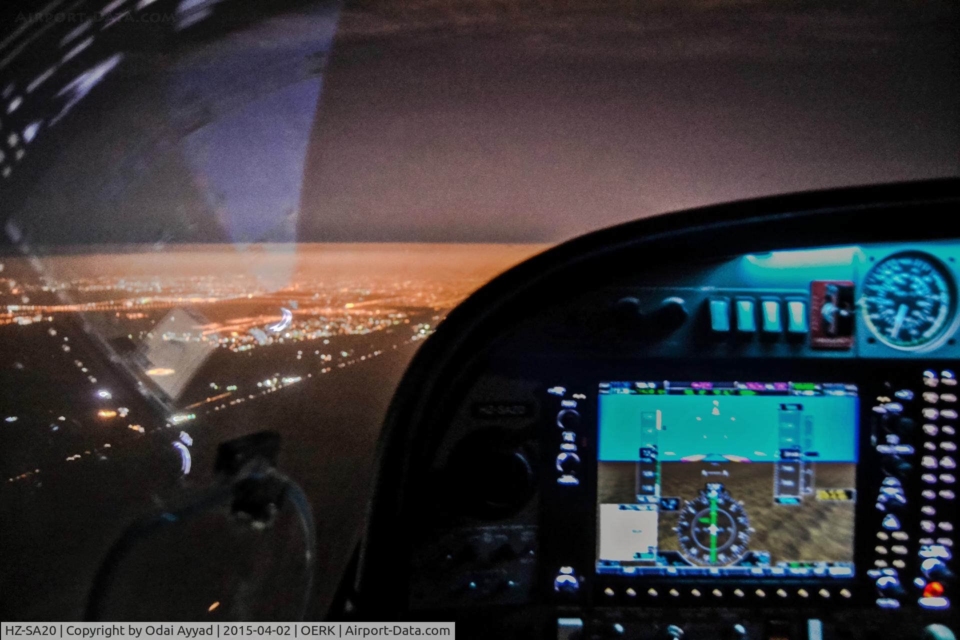 HZ-SA20, Diamond DA-42NG Twin Star C/N 42.NO41, in flight approaching Riyadh city